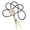 C, variant on Easy Adjust Lariat Tie Western Trend Carved Charm PU Cord Casual Wear Photo Props