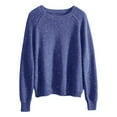thumbnail image 4 of JIAYUE Women's Sweater Long Sleeve Solid Color Round Neck Pullover Knit Loose Fit Daily Wear Sequins Casual Female Versatile Tops, 4 of 4