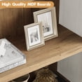 thumbnail image 6 of COZONY 5-Shelf Arched Bookcase, 71.7" Tall Farmhouse Wooden Display Bookshelf for Living Room Office, 6 of 13