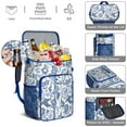 thumbnail image 5 of Floral and Leopard Print Backpack Cooler - High Capacity 20L, Lightweight & Durable for Travel and Outdoor Use, 5 of 6