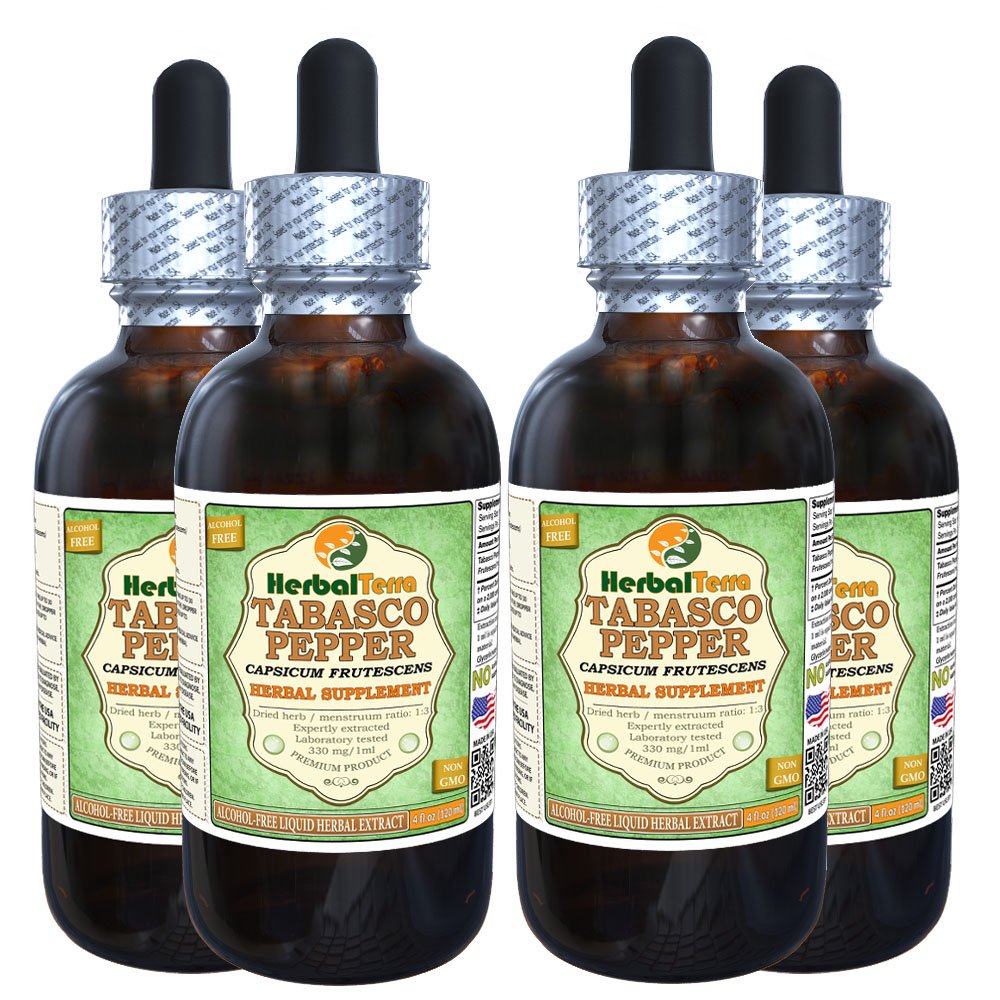 Tabasco pepper (Capsicum Frutescens) Glycerite, Organic Dried Fruits