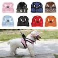 thumbnail image 1 of Flmtop Soft Dog Harness Mesh Fabric Padded Pet Small Puppy Cat Buckle Walking Vest Leopard, 1 of 9