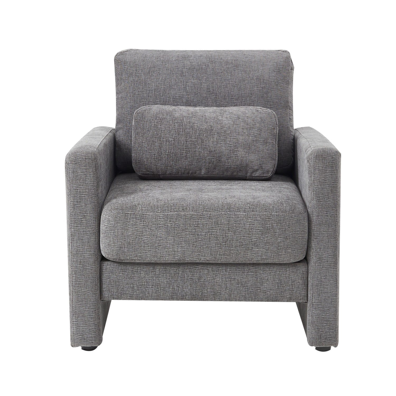 Gewnee Modern Chenille Accent Armchair - Upholstered Reading Chair for Living Room