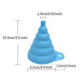 thumbnail image 2 of Embudo de llenado de aceite de motor de coche, Mini herramienta de llenado de silicona plegable, contenedor automático para motocicleta, accesorios para camiones, 3 uds. zhangyuxiang LED, 2 of 2