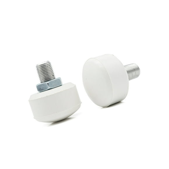 Yuarrent 2 uds patines topes de punta tapones de goma ajustables bloque de freno frenos de goma de alta elasticidad adecuados para patines de Deportes y aire libre blanco