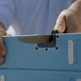 thumbnail image 5 of Toadfish XL Stowaway Folding Cutting Board w/Built-In Knife Sharpener - Teal [1086], 5 of 9
