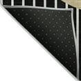 thumbnail image 3 of Addison Rugs Chantille Indoor/Outdoor Transitional Stripes Black Washable Round Rug, 8' x 8', 3 of 6