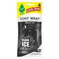 thumbnail image 2 of Little Trees Vent Wrap Air Freshener 4-Packs (4 Count) Car Air Freshener (Black Ice), 2 of 4