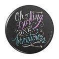 thumbnail image 1 of Oh Darling Let's Be Adventurers Pinback Button Pin, 1 of 5