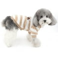 thumbnail image 3 of Dog clothes Winter pet clothes Cat pet two leg sweater Dog color striped sweater, 3 of 6
