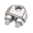 thumbnail image 1 of Unique Bargains 316 Stainless Steel Wire Rope Clip Clamp for 0.12inch Diameter Cable, 10 Pack, 1 of 5