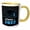 Yellow/White, variant on 3drose, Class of 2022 Graduate Blue and Black Cap and Tassel, 11oz Magic Transforming Mug