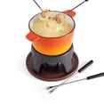 thumbnail image 4 of Swissmar Sierra 11-Piece Cast Iron Fondue Set | Orange, 4 of 16