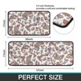 thumbnail image 4 of Vintage Kitchen Mat Doormat Set Of 2, Non-Slip Boho Floral Patterns Indoor/Outdoor Rug for Floor Front Door, Kitchen, Bathroom Decor,Modern Style 17" X 47" and 17" X 30", 4 of 4