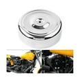 thumbnail image 2 of Chrome 7Inch Round Ripple Air Cleaner Cover for Touring Softail FL FX FXST FLST XL FXD FLT 1971-199, 2 of 5