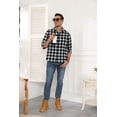 thumbnail image 4 of Iceglad Mens Flannel Plaid Shirts Long Sleeve Button Down Shirt Casual Shirts Work Shirts for Men, 4 of 9