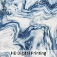 thumbnail image 2 of 4 Pcs  Blue Bathroom Sets with Shower Curtain and Rugs and Accessories, Abstract Dark Blue Bathroom Shower Curtain Sets with Rug,  Marble Shower Curtain for Bathroom Decor, 2 of 14