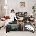 thumbnail image 3 of Feelyou Lake House Full Size Comforter Sets, Retro Plaid Bedding Sets, 3 Pieces, 3 of 7