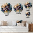 thumbnail image 4 of Designart "Explosive Gold Triangular Elegance II" Modern Geometric Metal Round Wall Art, 4 of 5
