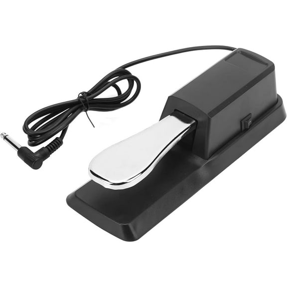 Sustain Pedal for All Electronic Keyboards & Pianos Enhance Your Playing Experience, Black