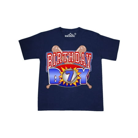 Baseball Youth T-shirt - Baseball 7th Birthday Youth T-Shirt