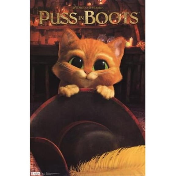 Trends International TIARP1466 Puss in BootsEyes -22 x 34- Poster Print