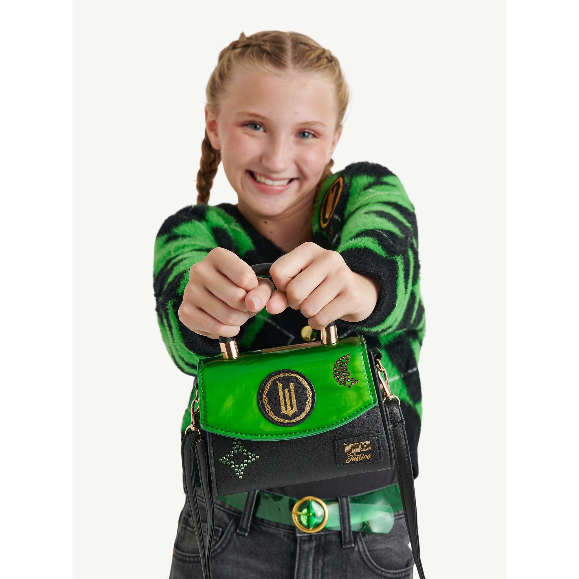 Justice Girls Wicked Mini Top Handle Crossbody Bag