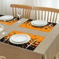 thumbnail image 3 of Halloween Bat Silhouette Pattern Summer Placemats Table Placemats Set Of 4-Linen Kitchen Washable Placemats Table Mats 11.8"x17.7" Non-Slip Heat Resistant, 3 of 6