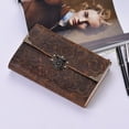 thumbnail image 3 of Handmade Embossed Pattern Soft Leather Journal Travel Notebook with lock and Key Diary Notepad Kraft Paper for Travelers Business Sketching & Writing, 3 of 7