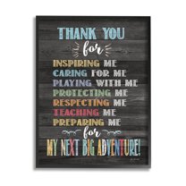 Stupell Next Big Adventure Teacher Appreciation Inspirational Painting Black Framed Art Print Wall Art