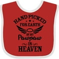 thumbnail image 3 of Inktastic Handpicked for Earth by My Pawpaw in Heaven with Angel Wings Boys or Girls Baby Bib, 3 of 4