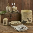 thumbnail image 2 of Park Designs Beige Black Forest Waste Basket, 2 of 3