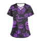 thumbnail image 5 of Fiudx Liquidación de Ahorros de Verano Top de Lactancia con Bolsillo y Cuello En V de Manga Corta con Estampado de Halloween para Mujer, 5 of 5