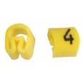 thumbnail image 1 of PRO POWER - Cable Marker 4 Yellow 100 Pack, 1 of 1