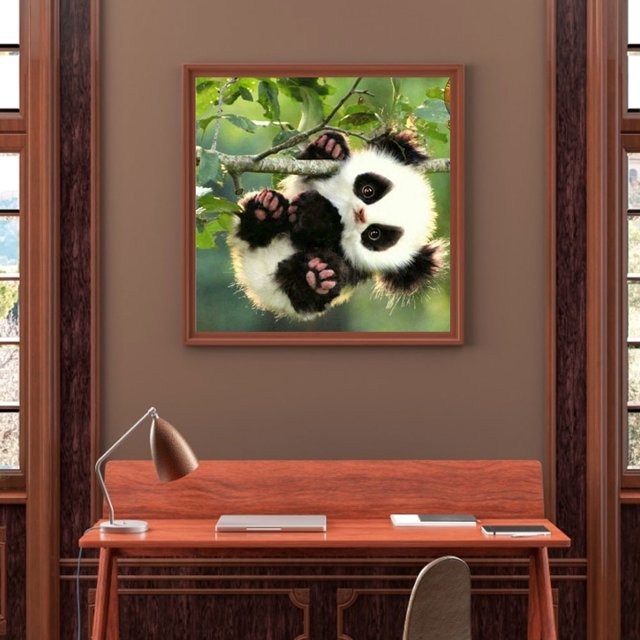 Cuadros Decorativos Kits de pintura de diamantes 5D DIY taladro redondo completo Animal Ehuebsd diamantes de imitación arte manualidades para el hogar