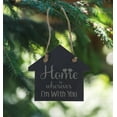 thumbnail image 4 of Darling Souvenir MADE WITH LOVE Home Housewarming Engraved Slate Hanging Christmas Tree Ornament With String Family Gift., 4 of 4