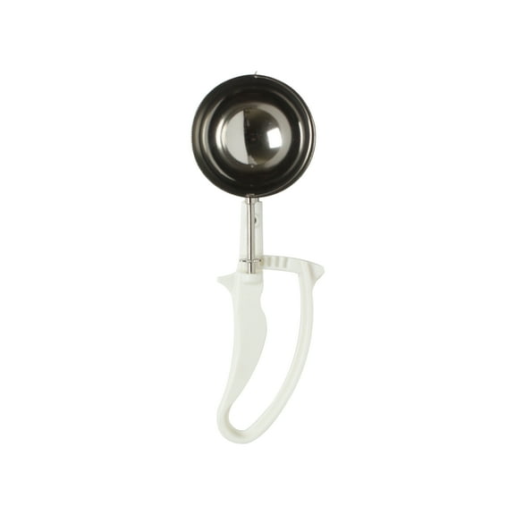 Excellante 5 1/3 oz disher, #6 white, easy grip handle, comes in each
