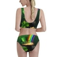 thumbnail image 3 of Vsdgher Womens High Waisted Bikini Sets Two Piece Swimsuit St. Patrick's Day4 Print Tummy Control Bathing Suit-Medium, 3 of 8