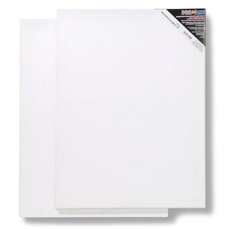 Artist Blank - Blank Prestretched Artist Canvas: 18 x 24 inches, 2 pack