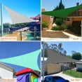 thumbnail image 6 of Outdoor Sunshade Sail Canvas Canopies & Privacy Screens Shading for Patio Garden Backyard, 12'x12'x12', 6 of 7