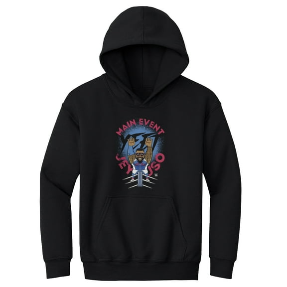Youth 500 Level Black Jey Uso Big Shots Ropes Pullover Hoodie