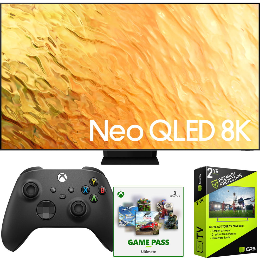 Samsung 75" QN75QN800B Neo QLED 8K Smart TV Bundle with Xbox Controller, 3-Month Xbox Game Subscription and 2-Year Accidental Extended Warranty - Walmart.com