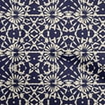 thumbnail image 1 of oneOone Silk Tabby Dark Blue Fabric Block Craft Projects Decor Fabric Printed By The Yard 42 Inch Wide-WZ, 1 of 6