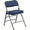 Navy, variant on Flash Furniture HERCULES Series Premium Curved Triple Braced & Double Hinged Navy Fabric Metal Folding Chair