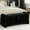 Black, variant on Domicare Corduroy Storage Ottoman Bench, Ottoman with Storage for Living Room, Storage Ottoman Bench & End of Bed Bench, Upholstered, Easy Assembly，Beige