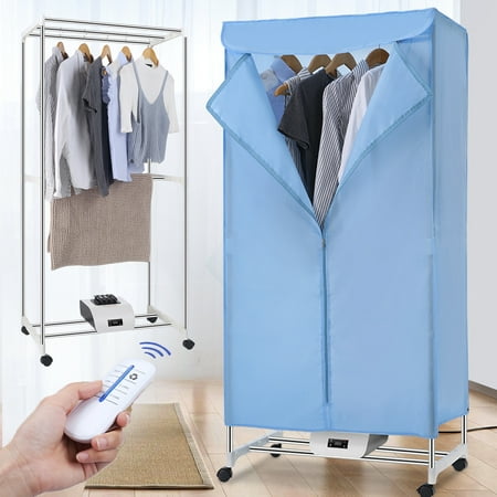 Portable Clothes Dryer 1000W Electric Laundry Drying Rack Capacity Folding Dryer Quick Dry & Efficient Mode Digtal Automatic Timer with Remote