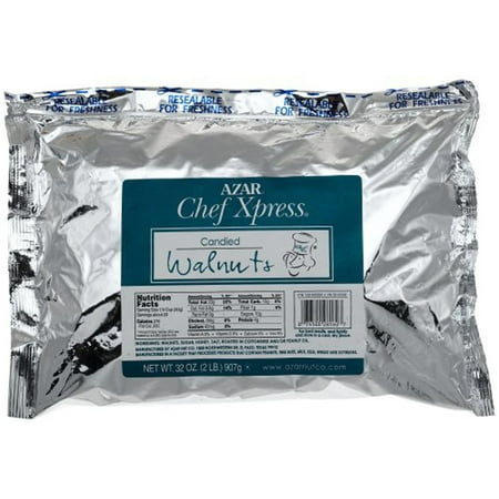 - Azar Nut Chef Xpress Large Pieces Candied Walnut 2lbs (PACK OF 3)