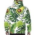 thumbnail image 5 of Bingfone Watercolor Green Tropical Men'S Drawstring Hoodie Long Sleeve Pocket Sweatshirts-3x-Large, 5 of 9