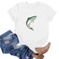 thumbnail image 5 of WILLBEST T-Shirts Mode Été Décontractée Imprimé Fruits et Légumes Col Rond Manches Courtes T-Shirt 5, 5 of 5