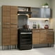 thumbnail image 2 of Cocina Integral Completa 229cm Emilly Madesa 05 - Marrón Madesa GREM229005, 2 of 5